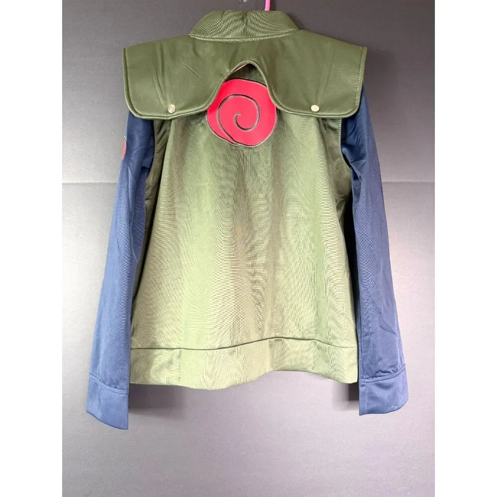 Naruto Shippuden Kids Jonin Flak Vest Jacket Size M Konoha Anime Cosplay Green